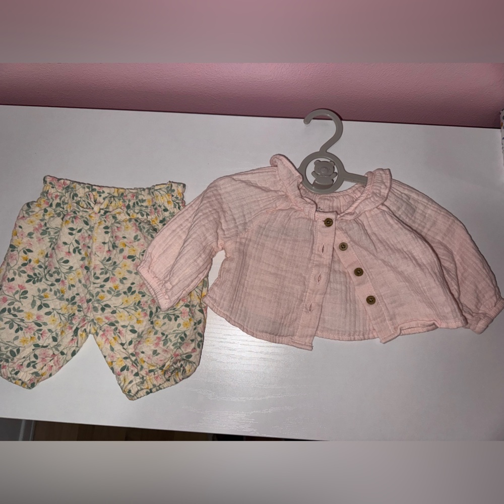 Cloud Island Newborn Pink Outfit spring